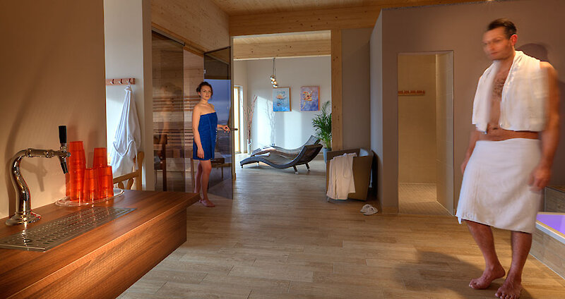 Saunabereich im Wellnesshotel Thula Hotel in Bayern
